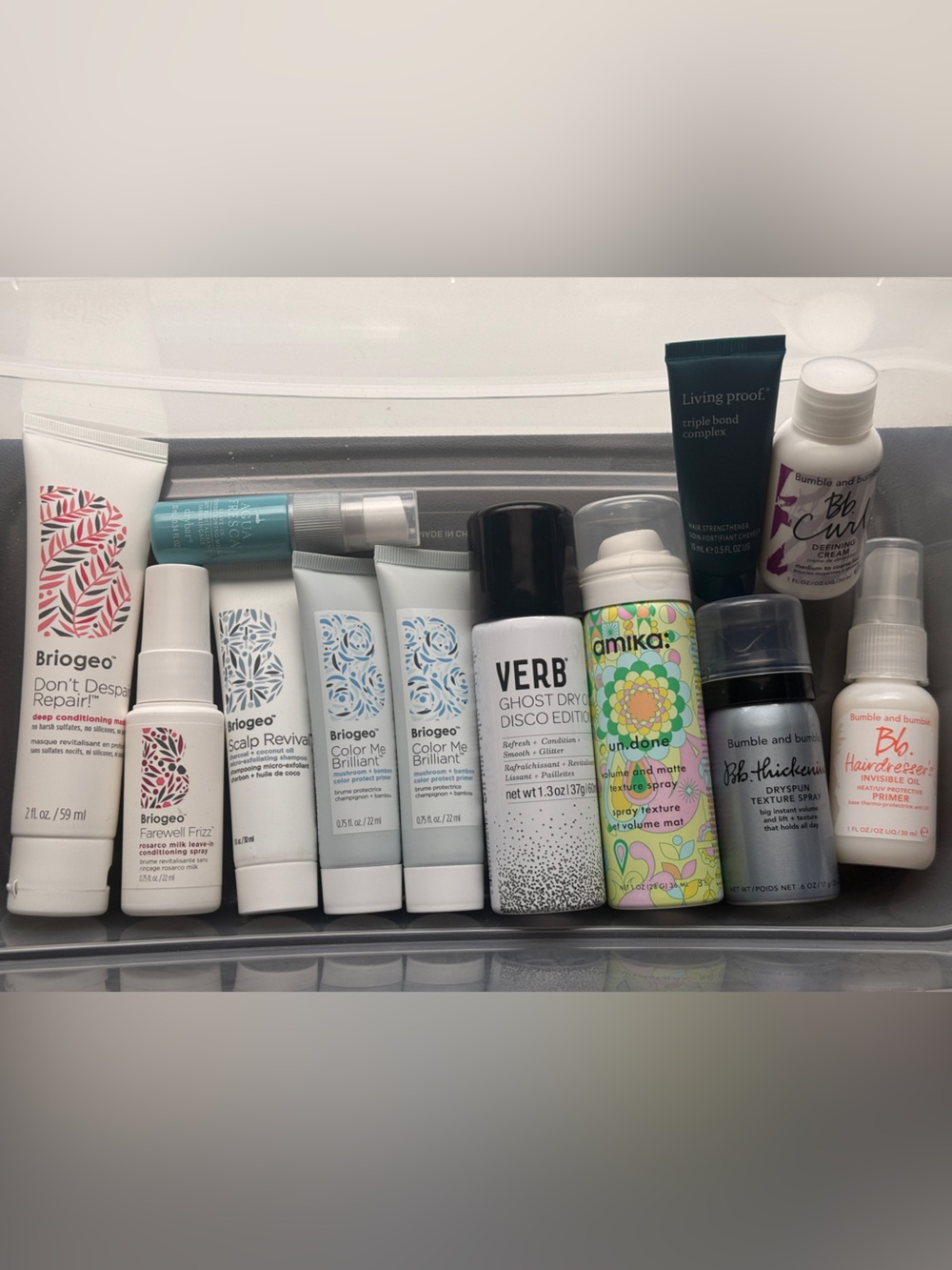 Travel size hair products bundle - brigeo verb amika bumble and bumble